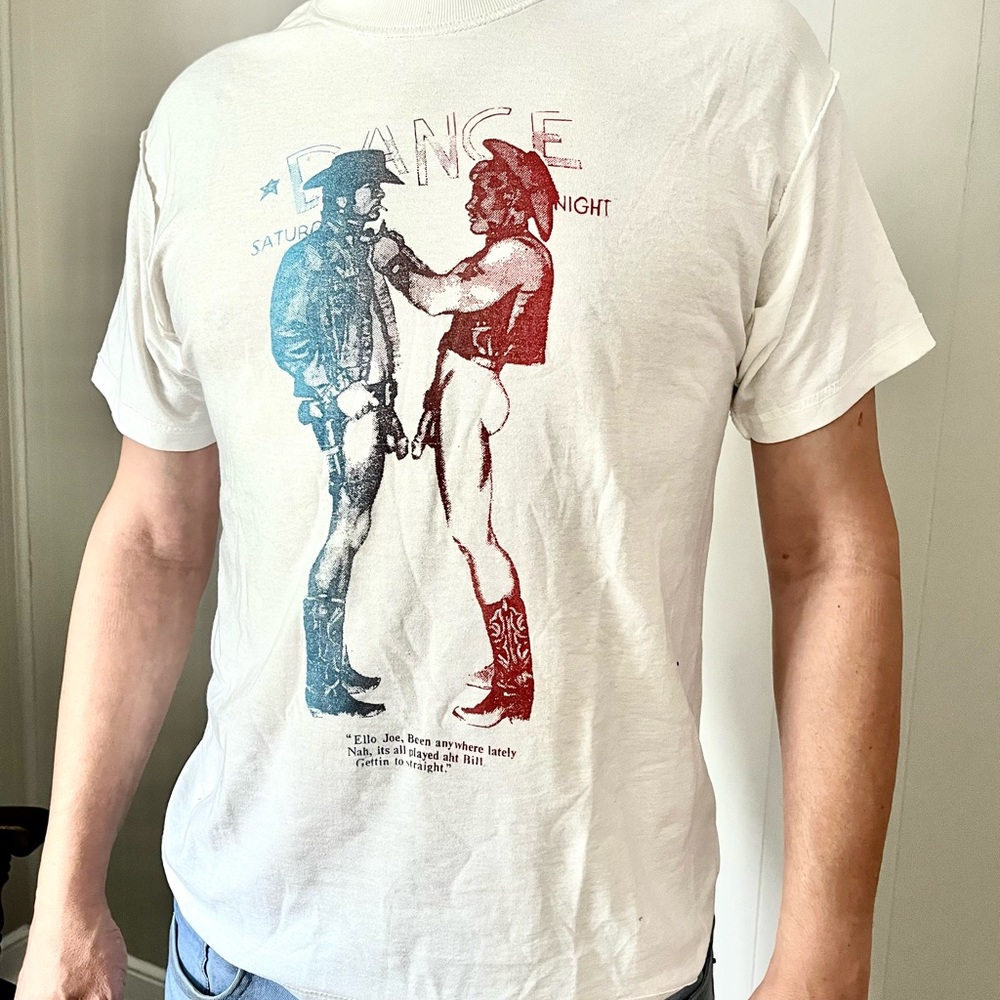 PUNK FASHION / VIVIENNE WESTWOOD - TWO NAKED COWBOYS T-SHIRT.